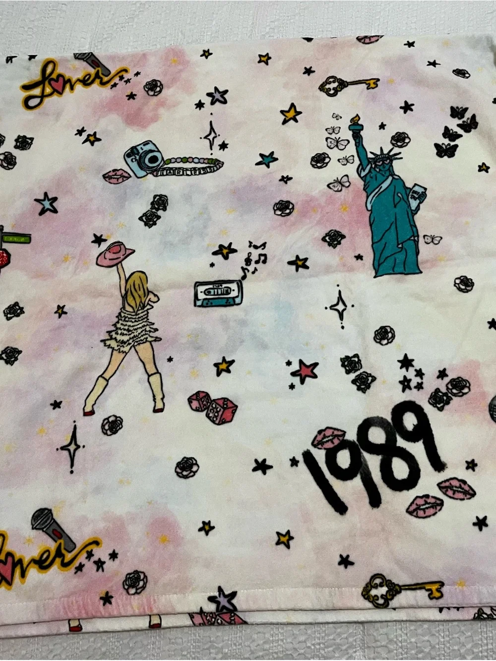 1989 Inspired Graphic Beach Towel Pastel Print Taylor Swift Swiftie 32 x 60